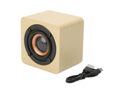Altavoz Bluetooth Inalámbrico Multifuncional De Estilo Retro Con Acabado En Madera Amarilla Para Uso En El Hogar, Viajes Y Exteriores.