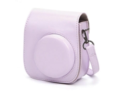 Estuche para cámara instantánea compatible con Fujifilm Instax Mini 12/Mini 11/Mini 9/Mini 8. Bolso de cuero retro con correa para el hombro. Facpoet.