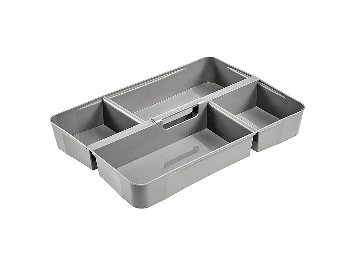 Coleção Lisa Organizador de Caixa de Armazenamento 20X15 Cm Prateadokeeeper