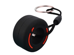 Llavero Miniatura Con Forma De Rueda De Dibujos Animados En 3d, Fabricado En Goma Pvc Blanda - Accesorio De Decoración Para Coche