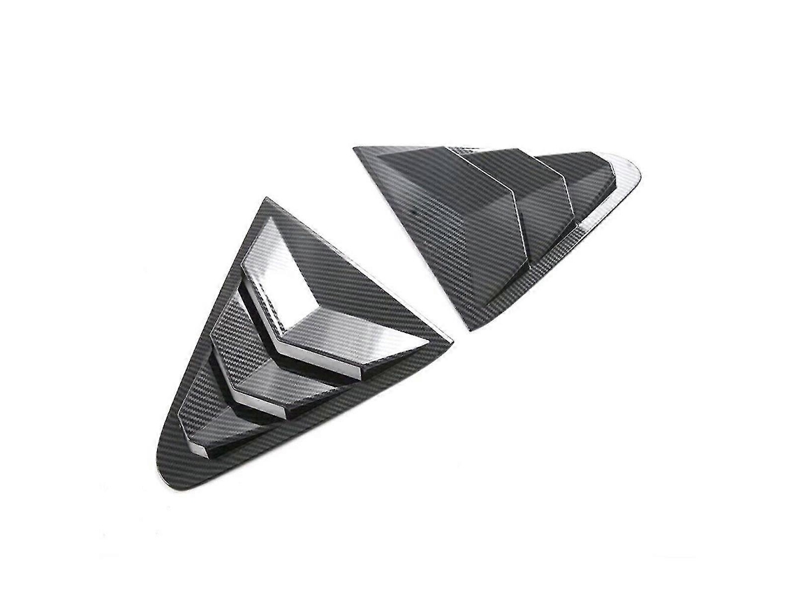 Accesorios Marco de cubierta de rejilla de ventana trasera Coche Crosstrek 2023 2024 Fibra de carbono ABS