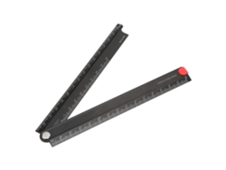 Regla Plegable De Aleación De Aluminio De 0 A 300 Mm Con Estuche Metálico Plegable De 90°.