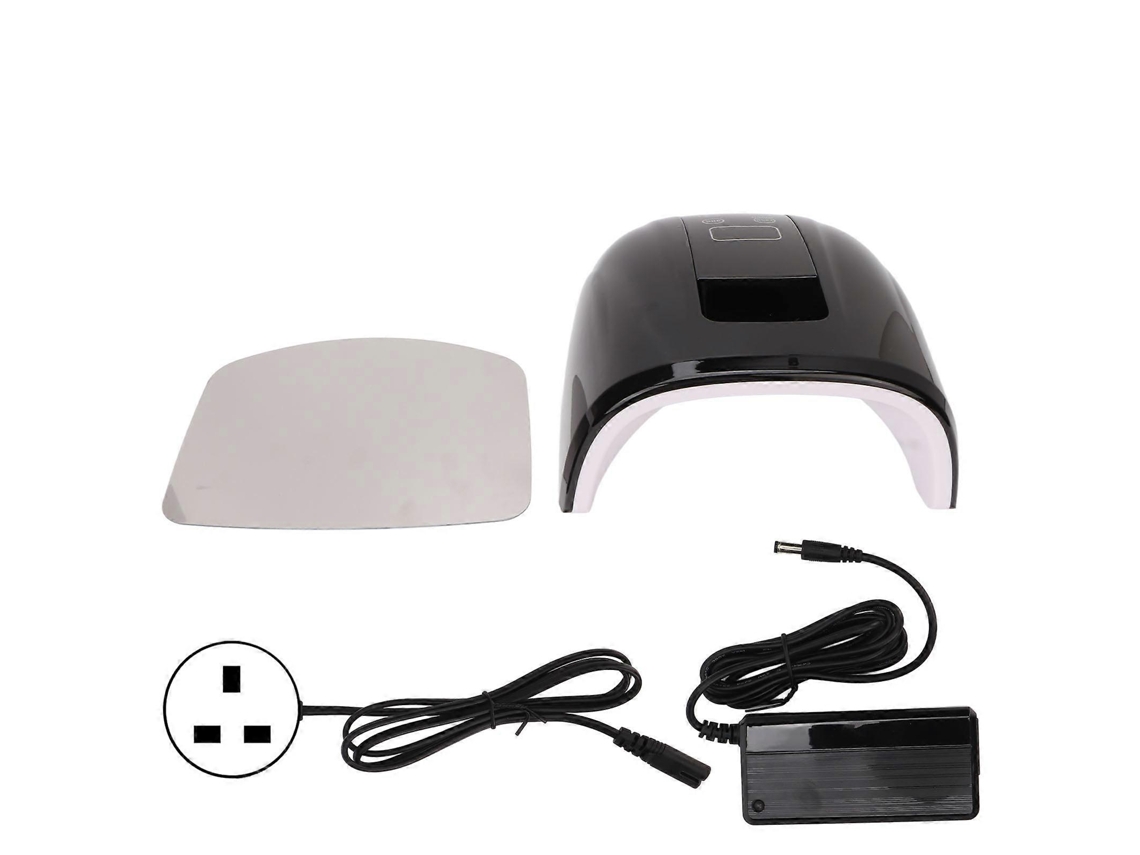 Lámpara UV para uñas de gel, 4 velocidades, secado rápido, 45 chips, 90 W, doble fuente de luz, color negro LY Ebike