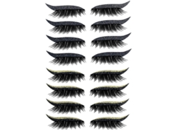 4 pares de adhesivos reutilizables para párpados y pestañas, maquillaje instantáneo y fácil de aplicar. Rosewell
