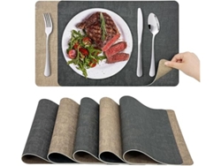 Juego De 6 Servilletas Mesa Doble Capa, Lavables A Máquina, Resistentes Al Calor Y Antideslizantes, Con Medidas 43 X 30 Cm 10 Cm.