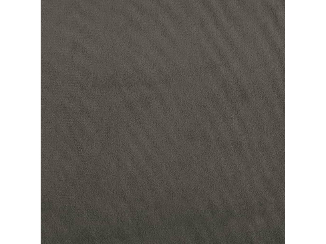 Sofá Cama De 2 Plazas Terciopelo Gris Oscuro