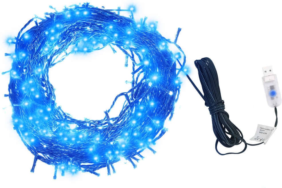 Luces de Navidad VIDAXL 400 Luces LED 8 efectos (40 m - Azul)