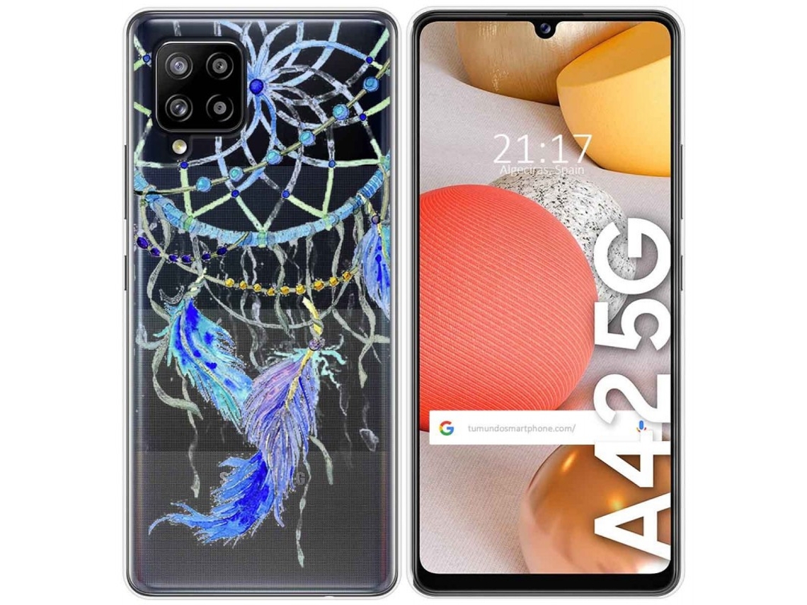 Carcasa Samsung Galaxy A42 5G TUMUNDOSMARTPHONE Dibujos Transparente Multicolor