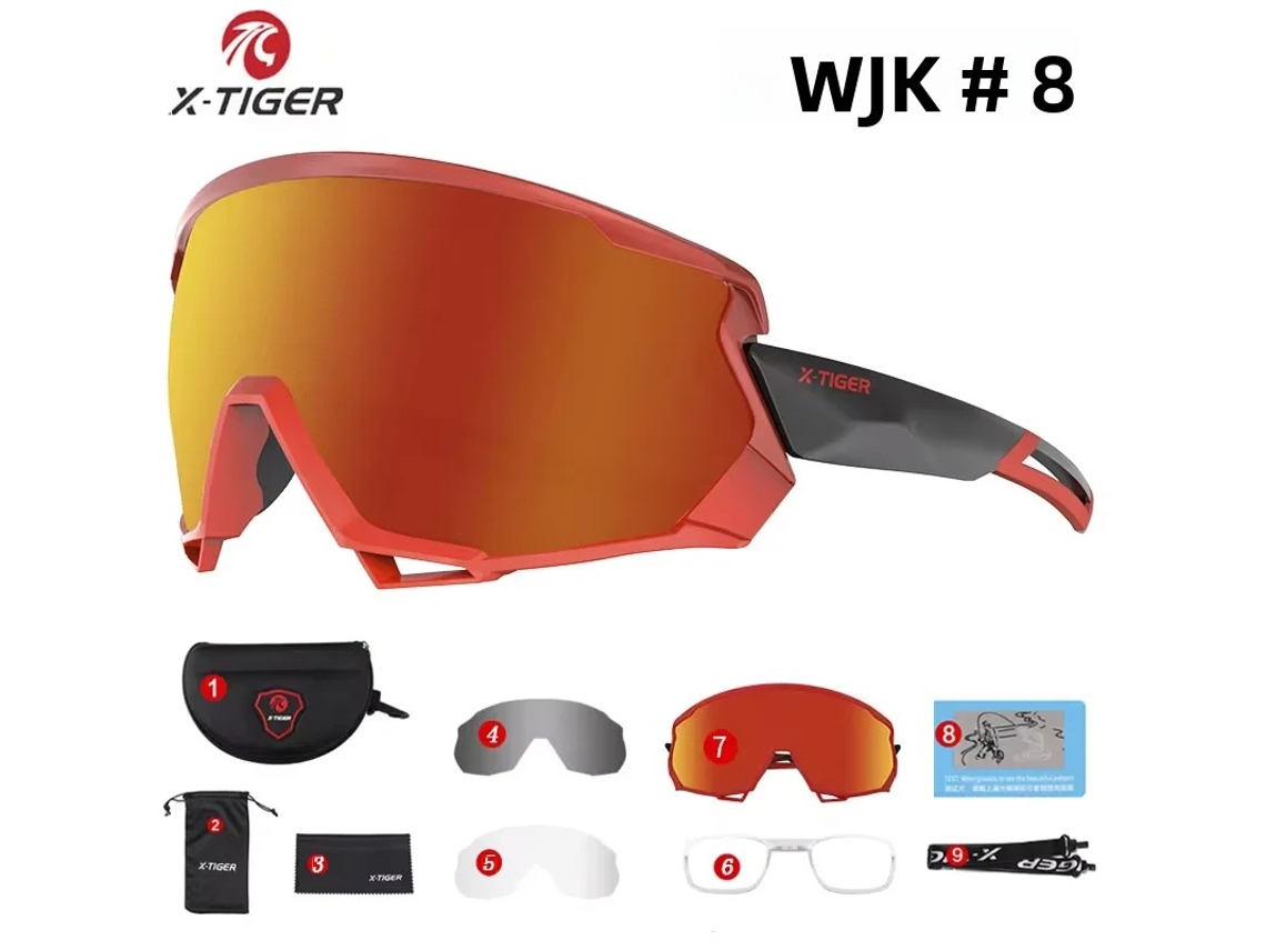 (estilo B6) Gafas Deportivas Fotocromáticas Unisex, Gafas De Sol Anti-ultravioleta Uv400