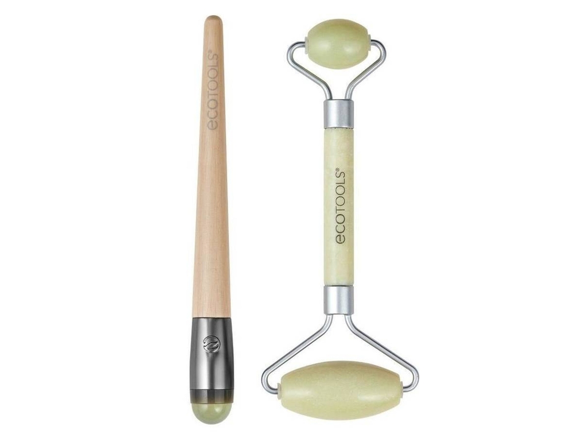 Masajeador ECOTOOLS Jade Roller Duo