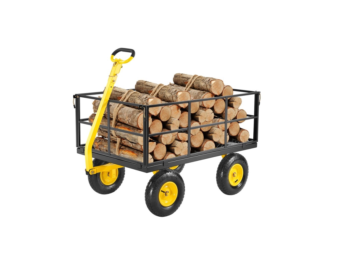 Carro de carga pesada de 635 kg con laterales y ruedas desmontables 13 Tekmaquinas