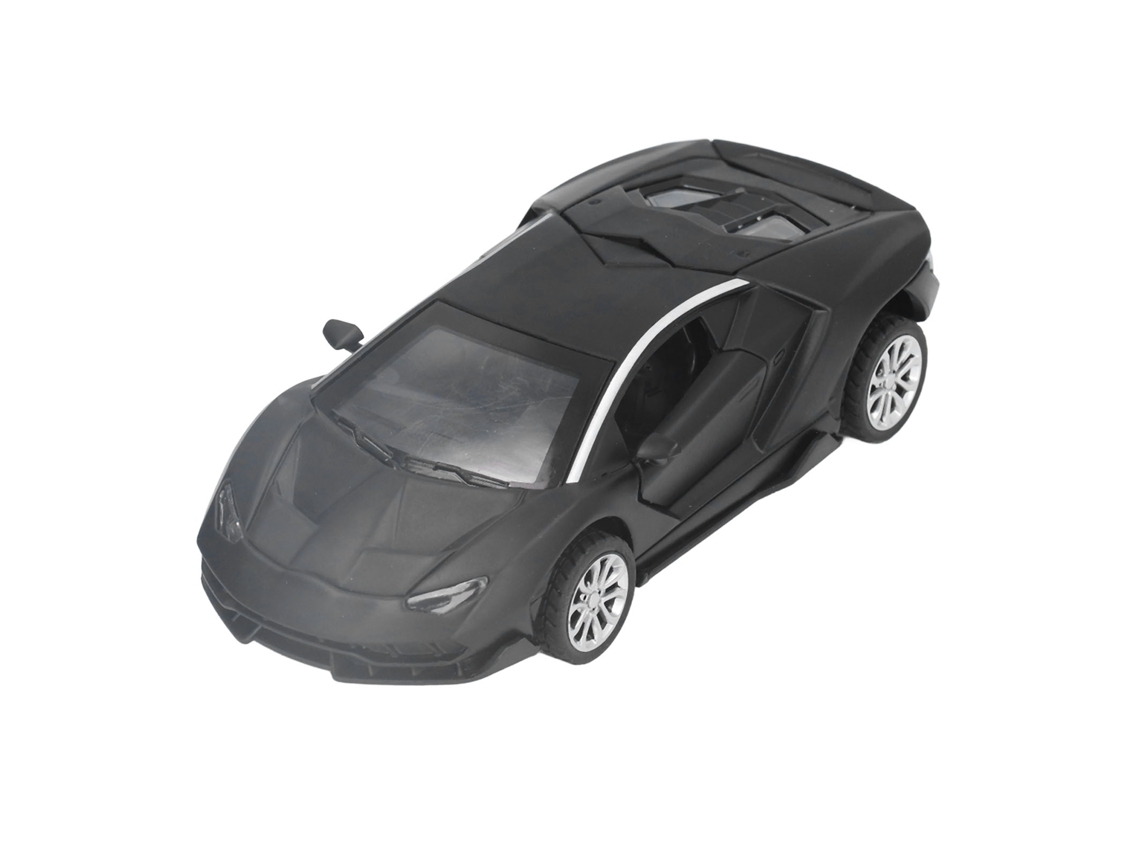 Coche De Aleación A Escala 1:36 Con Muelles Para Niños, Color Negro, Ideal Como Regalo De Cumpleaños.