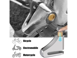 Xanes Trava Universal Portátil Freio Disco Motocicleta Chaves Liga Aço Ipx Antifurto Motocicletas Veículos Elétricos