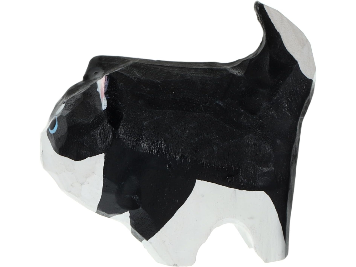 Figura Perro Madera Finamente Elaborada Mezcla Decorativa Efecto Creativo Escritorios Mesas Centro