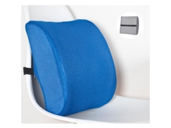Almohada Ergonómica De Apoyo Lumbar, Almohada De Respaldo De Espuma Viscoelástica, Alivia El Dolor De Espalda, Azul Gertiz