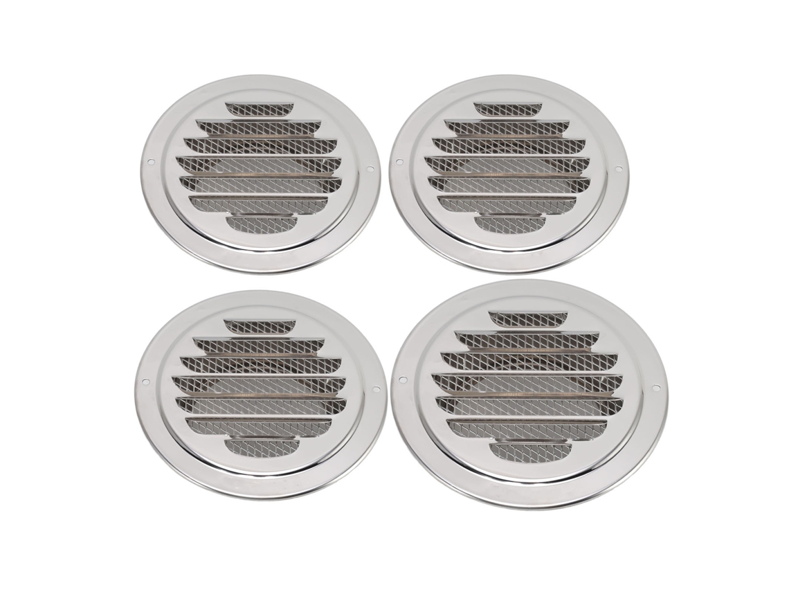 Rejilla redonda de acero inoxidable 304, 100 mm, para cocina/baño.