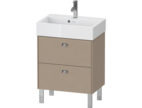 Mueble DURAVIT Brioso de pie Compact 58,4 x 38,9 cm 2 cajones incl. recorte de sifón y delantal para lavabo Vero Air 236860
