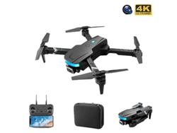 Mini dron de control inalámbrico plegable con cámara dual (batería 2 - Duración de la batería: 10 min - Negro) YIZHOOD