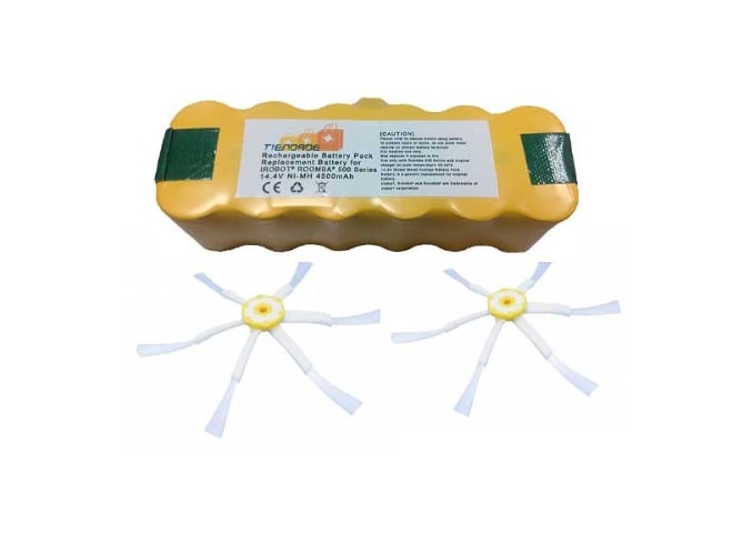 Accesorios Aspirador Roomba: batería 4500 mAh + 2 cepillos laterales de 6 aspas