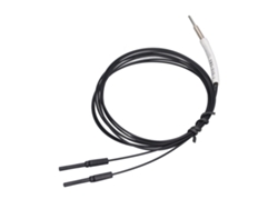 Sensor de fibra óptica 2026dz con sonda digital de reflexión difusa, cableado, componente electrónico.
