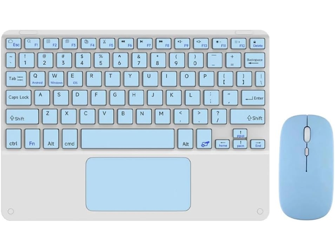 Kit Combinado De Teclado Y Ratón Bluetooth De 10 Pulgadas Con Panel Táctil.
