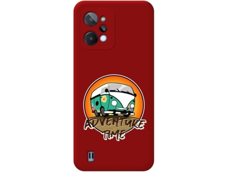 Carcasa para Realme C31 TUMUNDOSMARTPHONE Silicona Líquida Dibujos Rojo