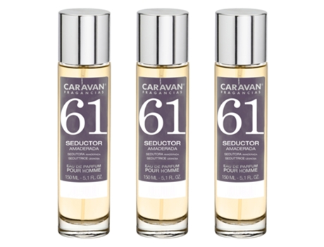 3x CARAVAN Perfume de Hombre Nº61 - 150ml