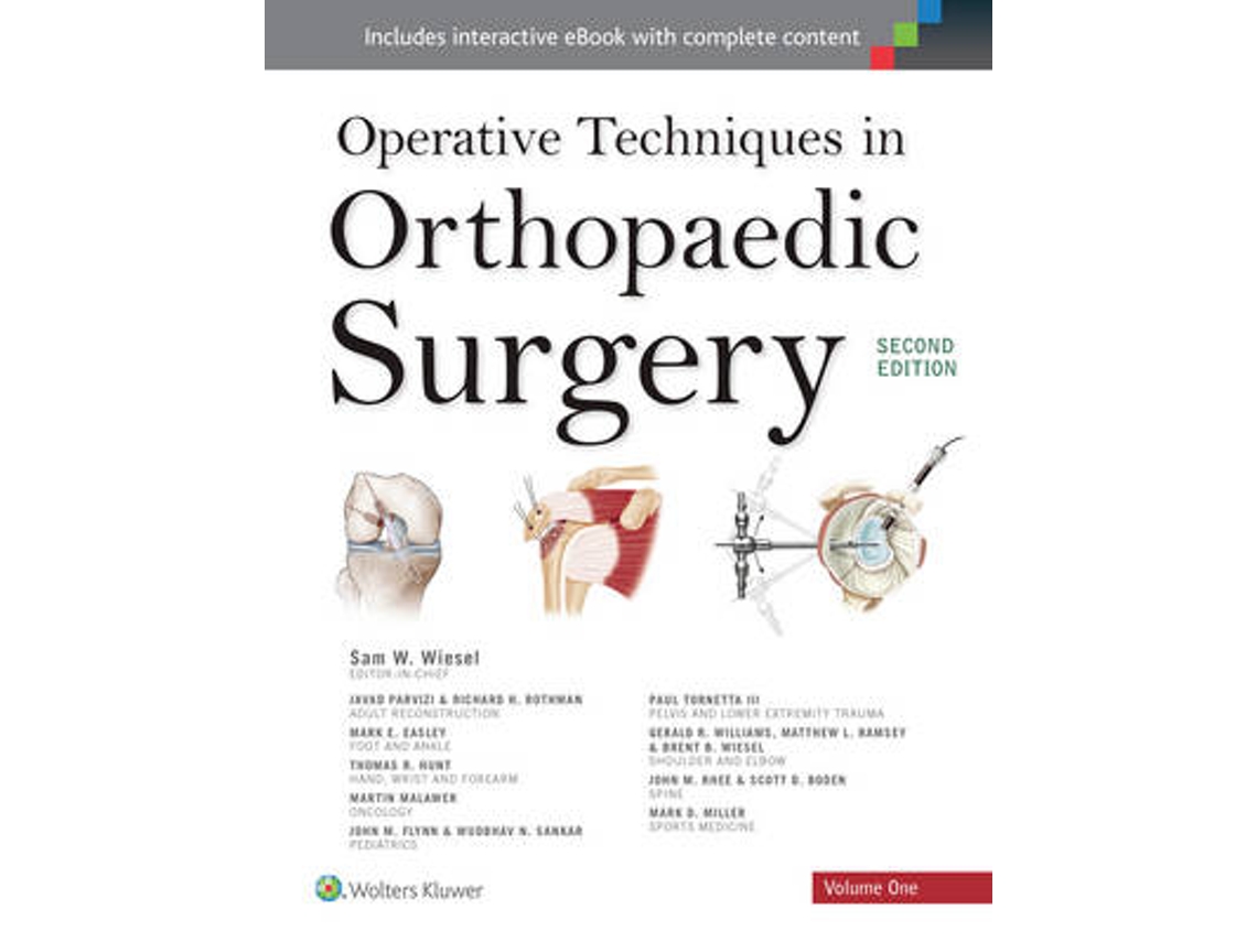 Livro operative techniques in orthopaedic surgery (four volume set) de samuel wiesel (inglês)