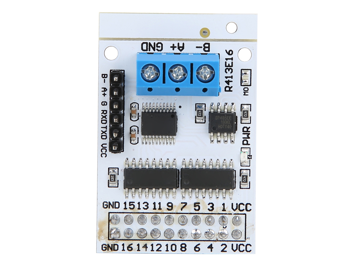 Módulo Controlador Rs485 De 16 Canales 5v Placa De Relé Io Switch Plc R413e16_a