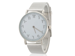 Reloj De Pulsera Analógico Para Mujer Con Movimiento De Cuarzo, Brazalete De Acero Inoxidable, Esfera Redonda, Color Plata.