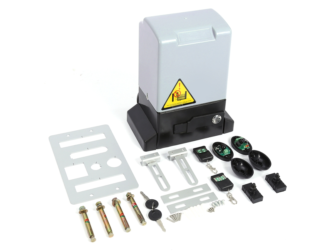 Abridor de puerta automático para villa con control remoto inteligente, 550 W, 1200 kg, 2 infrarrojos