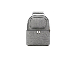 Bolsa térmica para almacenar leche materna, ideal para viajes. Bolso bandolera para mantener la calidad y seguridad de tu leche. Color gris.