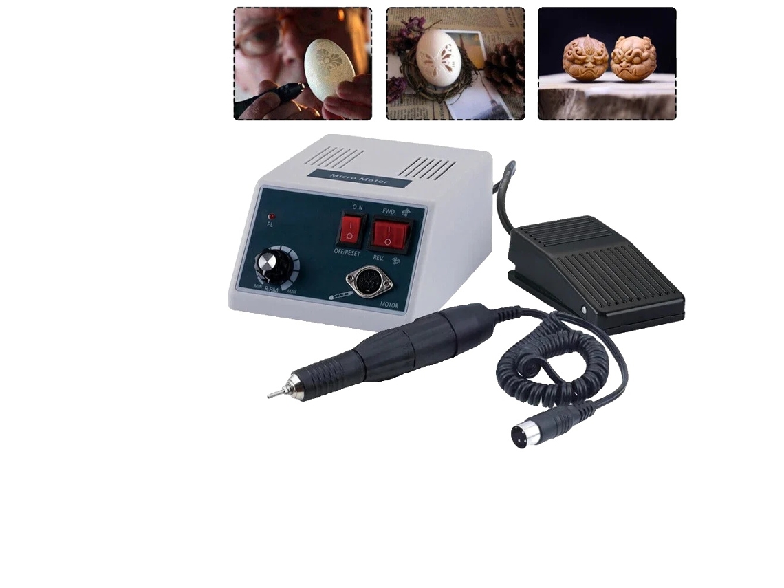Motor de micropulidora eléctrica, velocidad de 35 000 RPM, diseño ergonómico, compatible con brocas OEM.