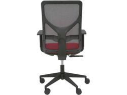 Silla de Escritorio Operativa PIQUERAS Y CRESPO Motilla Negro y Rojo (Brazos ajustables - Malla y Tejido)