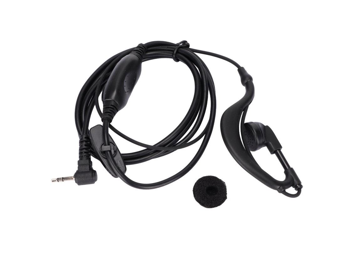 Fone De Ouvido Walkie Talkie Multifuncional Clip Em Forma G 2.5mm Para Radio De Dois Way Motorola