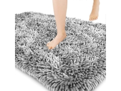 Alfombrilla De Baño Antideslizante De Primera Calidad, Suave, Extragruesa, 40x60 Cm, Gris Claro.
