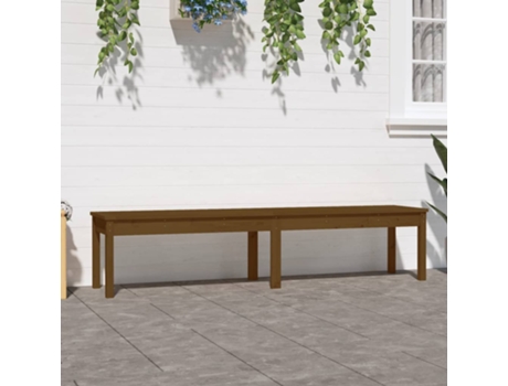 Banco De Jardín VIDAXL Marrón Madera (203.5x44x45 cm)