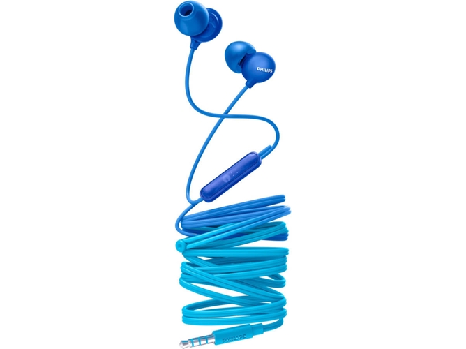 Auriculares con Cable PHILIPS SHE2405BL/00 (In Ear - Micrófono - Azul)