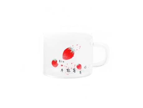 Taza XGF Copa de vidrio de fresa con tazas tazas de cerveza Tazas de café Desayuno Leche Taza de té Hogar Eau degustación de vidrio AC50GC | Cervez...