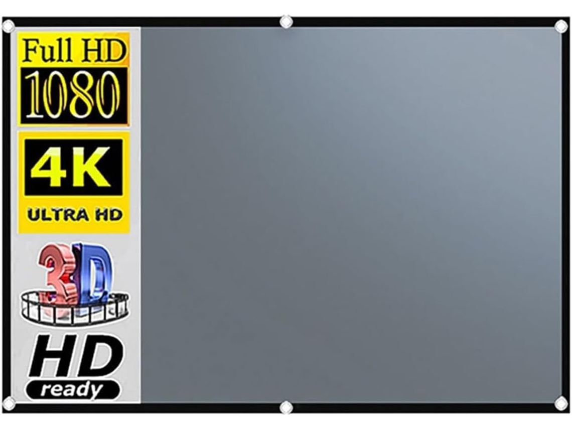 Pantalla De Proyección, Cortina Opaca Para Proyector 16:9, 50 60 72 84 92 100 110 Pulgadas, Pantalla De