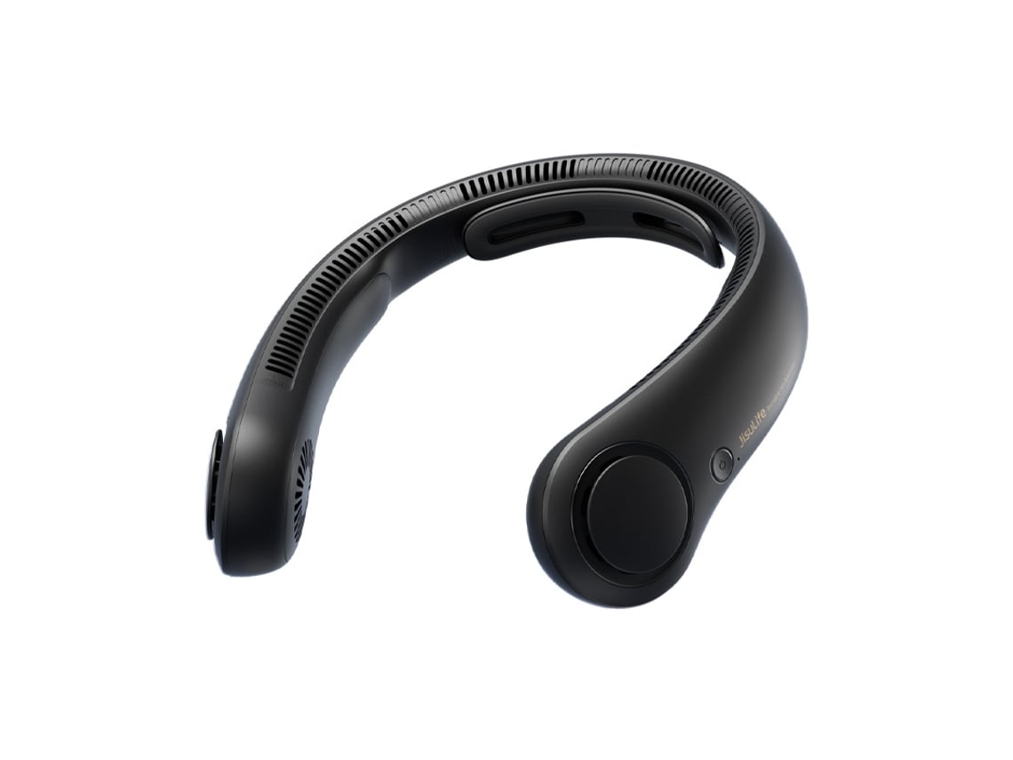 Ventilador De Cuello (negro) - Manos Libres - Ajuste De 5 Velocidades - Batería De 5000 Mah - Funcionamiento Silencioso - Recargable
