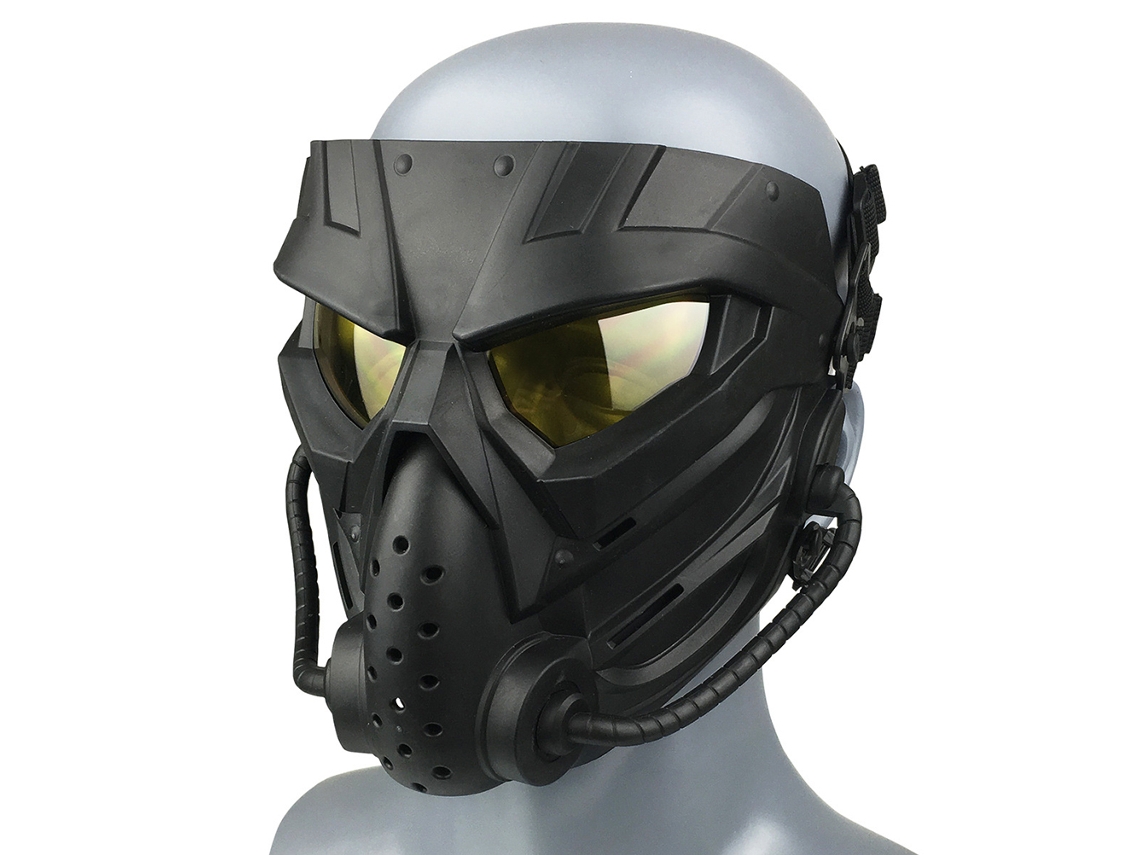 Máscara Facial De Paintball Con Protección Ocular Transparente Para Juegos Al Aire Libre.