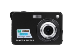 Cámara Digital SLOWMOOSE con Pantalla HD 21Mp con Detección de Rostro Antivibración (Negro)