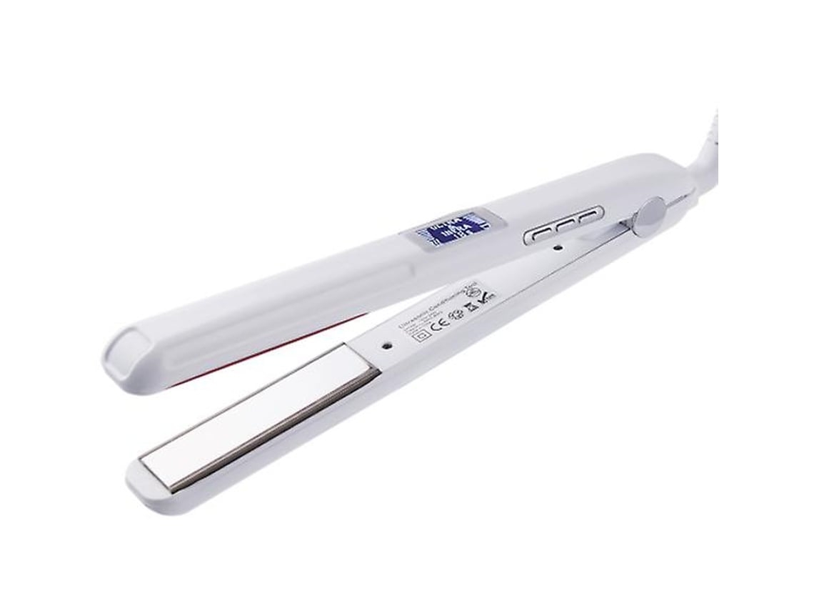 La nueva plancha de pelo infrarroja fría no calienta las cerdas blancas.