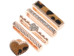 Charms Correa Reloj Anillos Decorativos Accesorio Metálico Elegante
