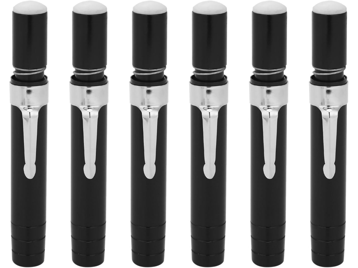 6 Portatizas De Aleación De Aluminio Negro (negro)