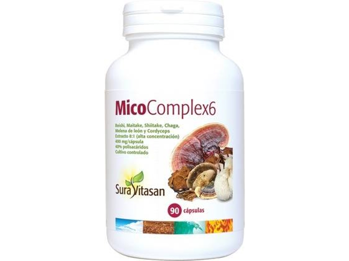 Complemento Alimentar SURA VITASAN MicoComplex 6 400 Mg 90 Cápsulas (60 Cápsulas)