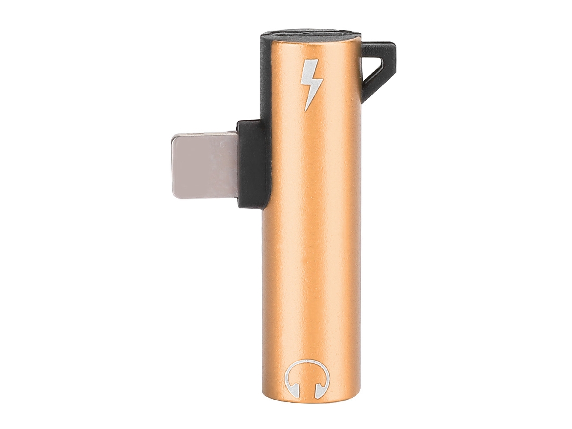 Adaptador Cargador Divisor De Audio 2 En 1 3.5mm Aux Auriculares Para Iphone Y Otros Dispositivos