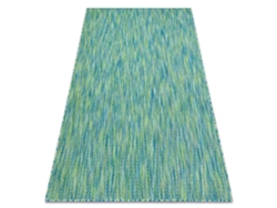 Moderno Fisy Alfombra Sisal 20776 Zigzag, Mezcla Azul (80 x 150 cm)