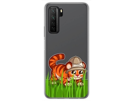 Carcasa Huawei P40 Lite 5G TUMUNDOSMARTPHONE Dibujos Transparente Multicolor